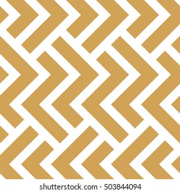 Abstract geometric pattern with stripes, lines . A seamless vector background. Gold and white texture. Graphic modern pattern.
