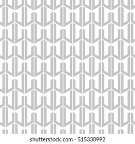 Abstract geometric pattern with stripes, lines. A seamless vector background. Gray and white texture.