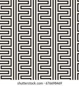 Abstract geometric pattern with stripes, lines. Seamless vector stylish background. Black and white lattice texture.
