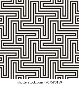 Abstract geometric pattern with stripes, lines. Seamless vector stylish ackground. Black and white lattice texture.