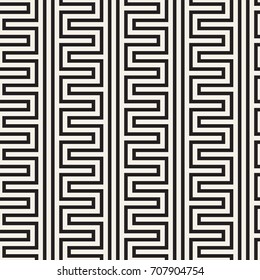 Abstract geometric pattern with stripes, lines. Seamless vector stylish background. Black and white lattice texture.