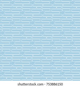 Abstract geometric pattern with stripes, lines. A seamless vector background. Blue and white texture.