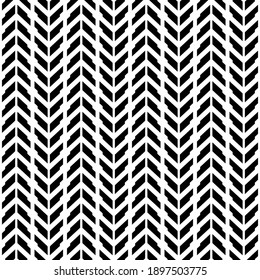 Abstract geometric pattern with stripes. seamless vector background. Black and white texture.