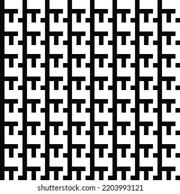 Resumen del patrón geométrico con rayas A fondo vectorial sin costuras. Textura en blanco y negro.