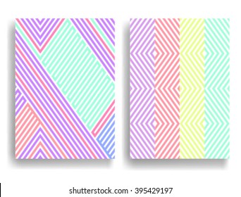 Abstract Geometric pattern with Stripes. Seamless texture in different colors, can be used for background.Vector Illustration.