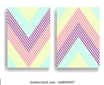 Abstract Geometric pattern with Stripes. Seamless texture in different colors, can be used for background.Vector Illustration.