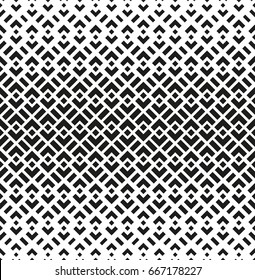 Abstract geometric pattern with stripes, squares. A seamless vector background. Black and white texture, halftone.