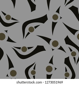 Abstract geometric pattern . Stylish texture in gray color. pattern.