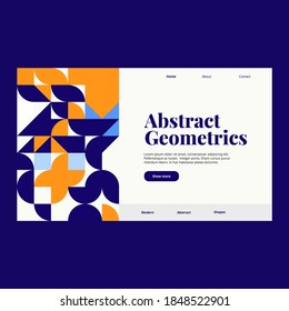 Abstract Geometric Pattern Template. Good for landing page, banner, presentations, poster, business card, flyer and more awesome your artwork.