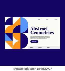 Abstract Geometric Pattern Template. Good for landing page, banner, presentations, poster, business card, flyer and more awesome your artwork.
