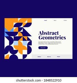 Abstract Geometric Pattern Template. Good for landing page, banner, presentations, poster, business card, flyer and more awesome your artwork.