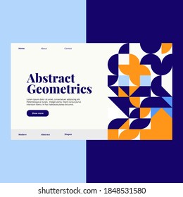 Abstract Geometric Pattern Template. Good for landing page, banner, presentations, poster, business card, flyer and more awesome your artwork.