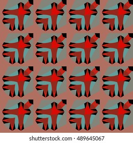 Abstract geometric pattern. Textile printing, web design, Identity, wallpaper.