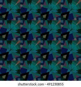 Abstract geometric pattern. Textile printing, web design, Identity, wallpaper.