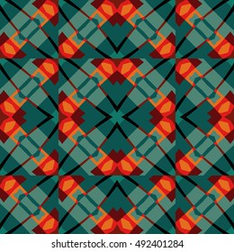 Abstract geometric pattern. Textile printing, web design, Identity, wallpaper.