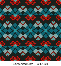 Abstract geometric pattern. Textile printing, web design, Identity, wallpaper.