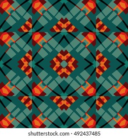 Abstract geometric pattern. Textile printing, web design, Identity, wallpaper.