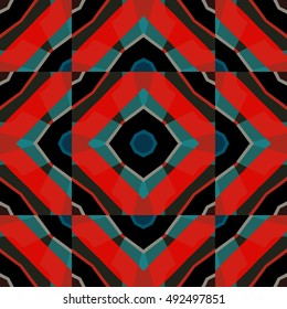 Abstract geometric pattern. Textile printing, web design, Identity, wallpaper.