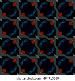 Abstract geometric pattern. Textile printing, web design, Identity, wallpaper.