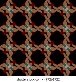 Abstract geometric pattern. Textile printing, web design, Identity, wallpaper.