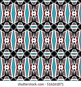 Abstract geometric pattern. Textile printing, web design, Identity, wallpaper.