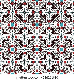 Abstract geometric pattern. Textile printing, web design, Identity, wallpaper.