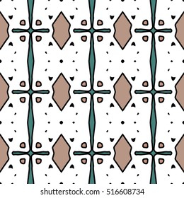 Abstract geometric pattern. Textile printing, web design, Identity, wallpaper.