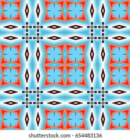 Abstract geometric pattern. Textile printing, web design, Identity, wallpaper.