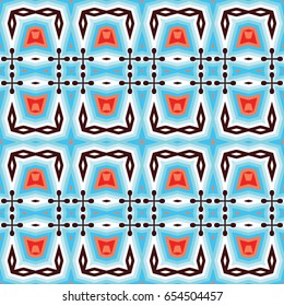 Abstract geometric pattern. Textile printing, web design, Identity, wallpaper.