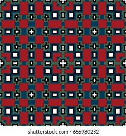 Abstract geometric pattern. Textile printing, web design, Identity, wallpaper.