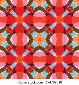 Abstract geometric pattern. Textile printing, web design, Identity, wallpaper.