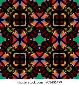 Abstract geometric pattern. Textile printing, web design, Identity, wallpaper.