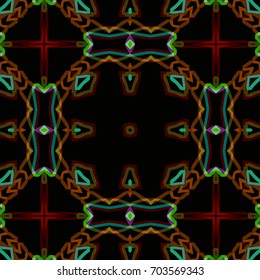 Abstract geometric pattern. Textile printing, web design, Identity, wallpaper.