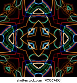 Abstract geometric pattern. Textile printing, web design, Identity, wallpaper.