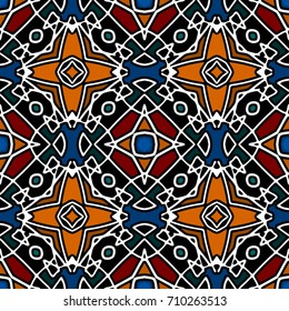 Abstract geometric pattern. Textile printing, web design, Identity, wallpaper.