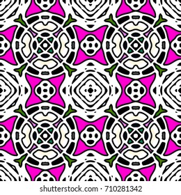 Abstract geometric pattern. Textile printing, web design, Identity, wallpaper.