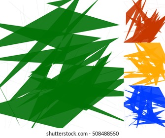 Abstract geometric pattern / texture in 4 different version