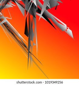 Abstract geometric pattern, texture. Random, chaotic pattern element