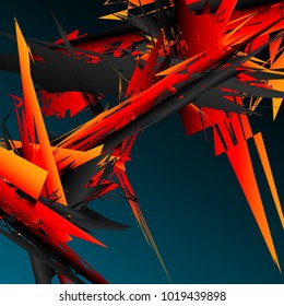 Abstract geometric pattern, texture. Random, chaotic pattern element