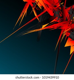 Abstract geometric pattern, texture. Random, chaotic pattern element