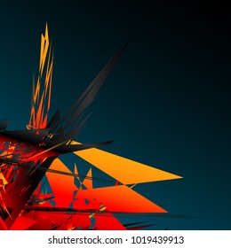 Abstract geometric pattern, texture. Random, chaotic pattern element