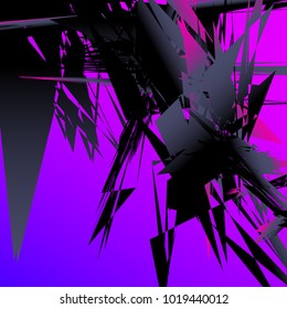 Abstract geometric pattern, texture. Random, chaotic pattern element