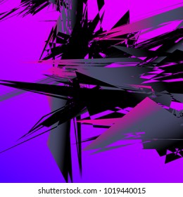 Abstract geometric pattern, texture. Random, chaotic pattern element