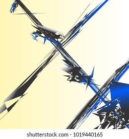 Abstract geometric pattern, texture. Random, chaotic pattern element