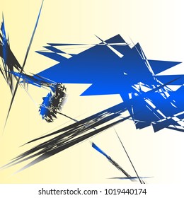Abstract geometric pattern, texture. Random, chaotic pattern element