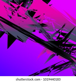 Abstract geometric pattern, texture. Random, chaotic pattern element