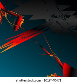 Abstract geometric pattern, texture. Random, chaotic pattern element