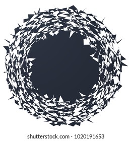 Abstract geometric pattern, texture. Random, chaotic pattern element