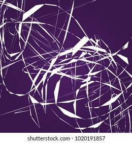 Abstract geometric pattern, texture. Random, chaotic pattern element