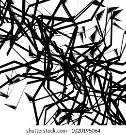 Abstract geometric pattern, texture. Random, chaotic pattern element